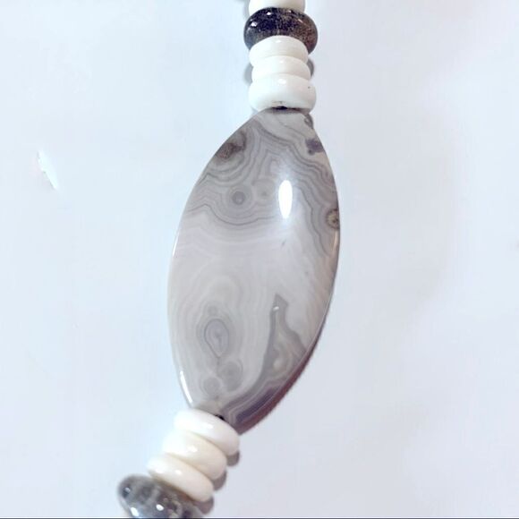 Crazy Lace Agate Necklace Approx 18” (20 Crazy Lace Stones) Gorgeous - Picture 8 of 12
